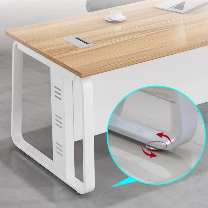 Study Office Work Desk Corner Write Modern Executive Computer Desk Drawers Gadgets Scrivania Angolare Work Furniture HD50WD