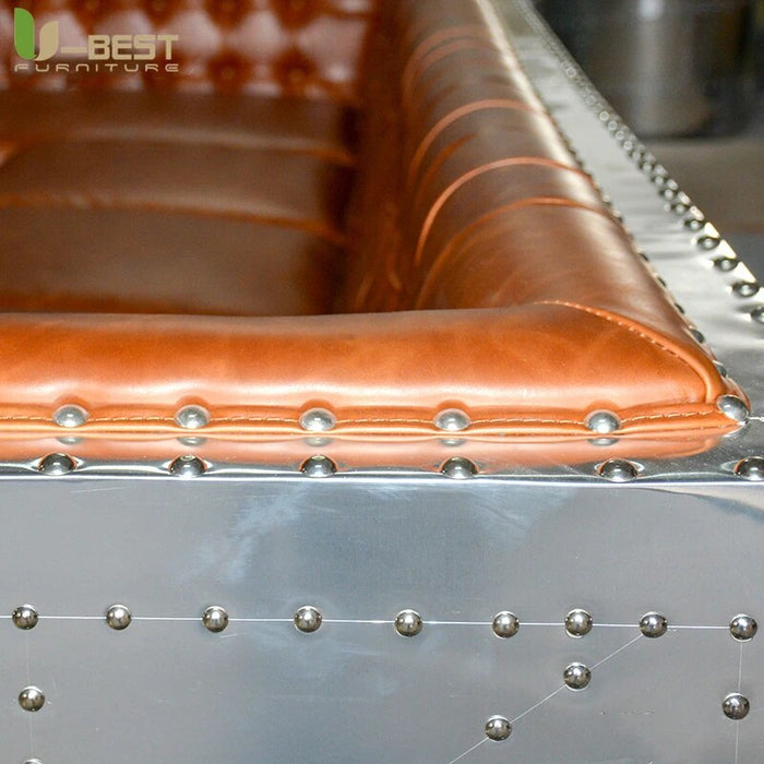 Industrial Retro Aviato Sofa Living Room Furniture Leather  Sofas Set Chair Personalization Pub Club Studio Kanepe Combination