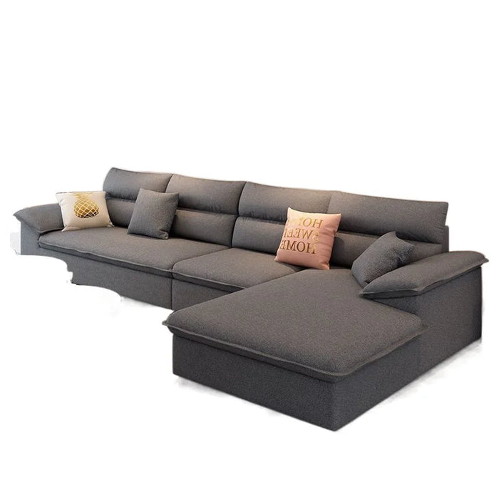Minimalist modern small unit living room technology fabric sofa