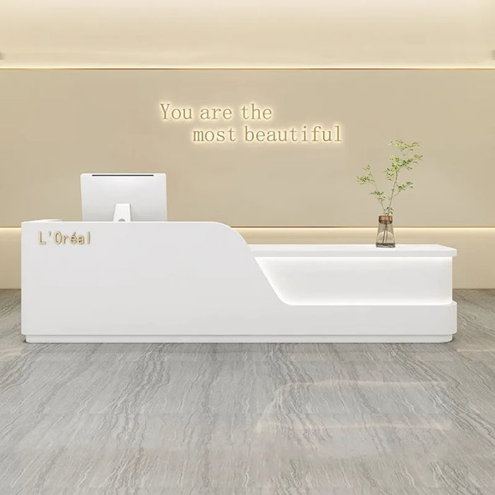 Church Pulpit Reception Desk Counter Office Siting Bar Service Desk Vanity Beauty Scrivania Ufficio Lavoro Modern Furniture