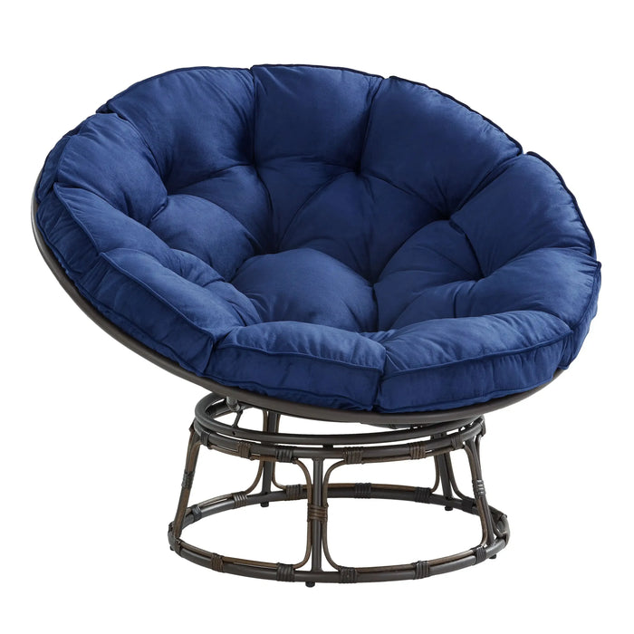Better Homes & Gardens Papasan Chair, Polyester, Blue  Sofas for Living Room  Couch  Lounge Chair