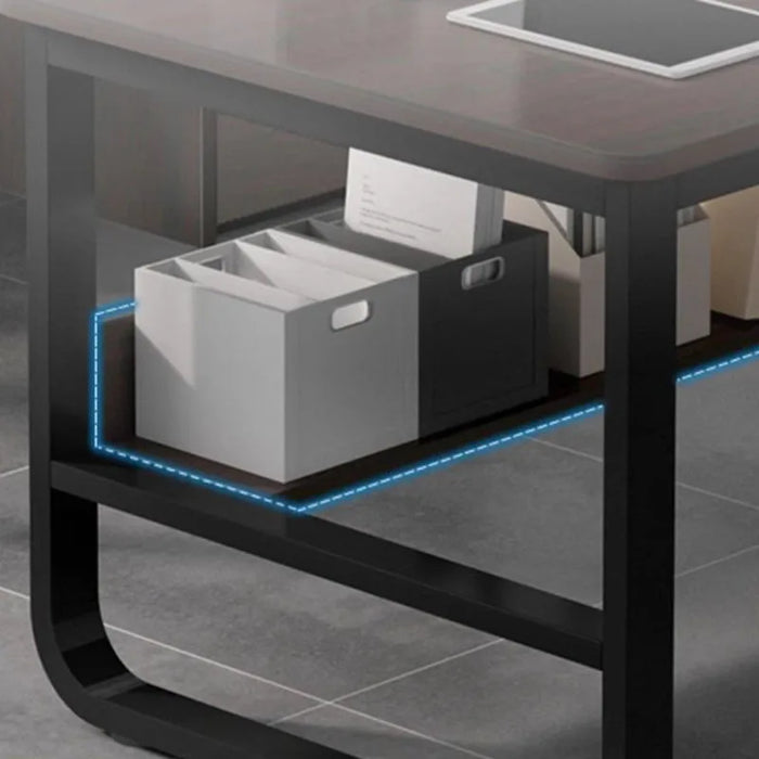 Long Study Office Desk Writing Vanity Standing Legs Reception Computer Desks Shelf Drawers Escritorios De Ordenador Furniture