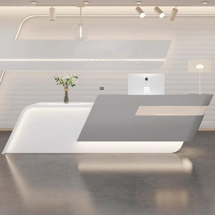 Front Office Reception Desk Counter Study Hospital Cashier Reception Desks Modern Luxury Recepcion Mostrador Salon Furniture