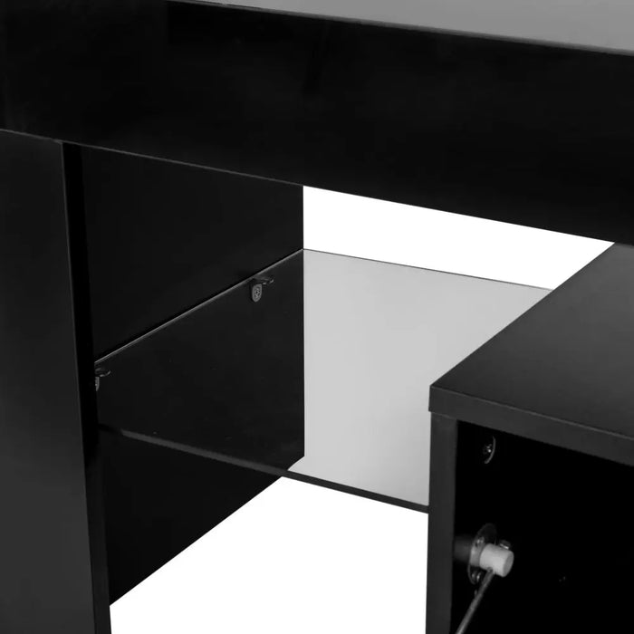 Modern Design TV Stand with LED Lights, High glossy Front and Side TV Cabinet. TV Bench for Lounge Room, Living Room & Bedroom