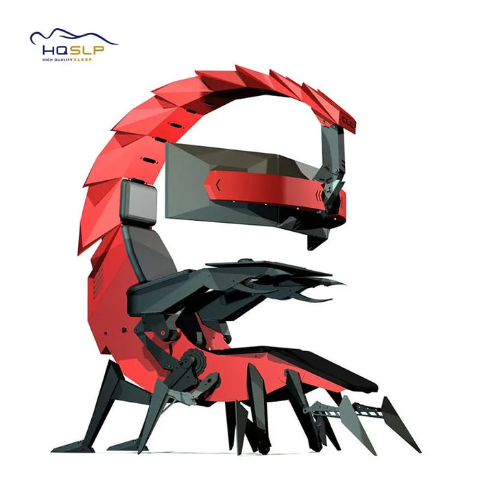 Luxury Gaming Gamer Computer Chair Massage pu Leather led Black White Pink Scorpion Racing Gaming Chair with Footres