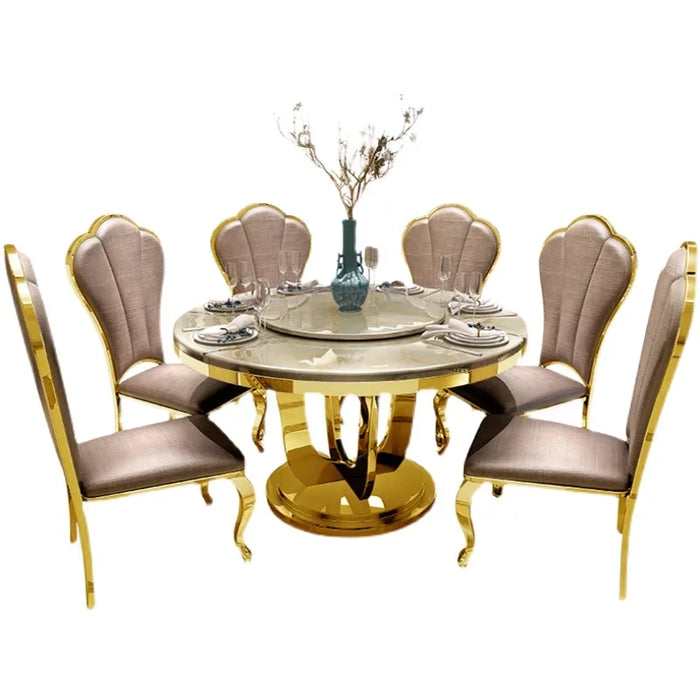 Marble Console Dining Tables Round Dinner Center Living Room Dining Tables Conference Apartment Mesas De Comedor Salon Furniture