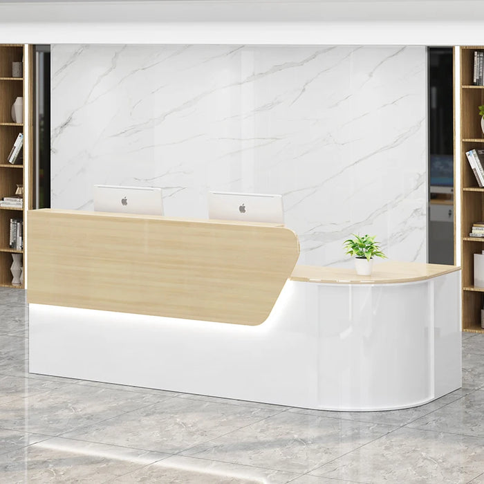 Computer Reception Desk Lectern Checkout Cash Register Service Desk Church Pulpit Wooden Scrivania Angolo Modern Furniture