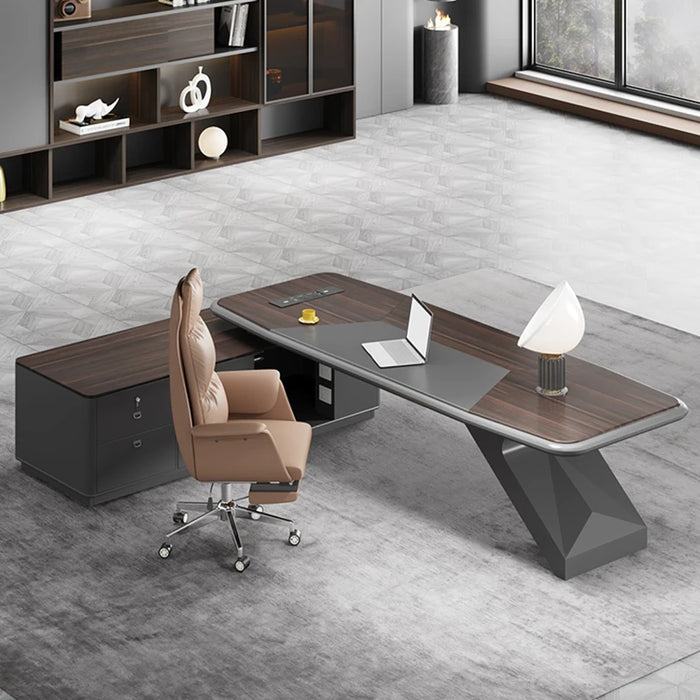 Desktops Standing Desk Organizer Reception Drafting Home Office Executive Desk Writing Escritorio Con Cajones Italian Furniture
