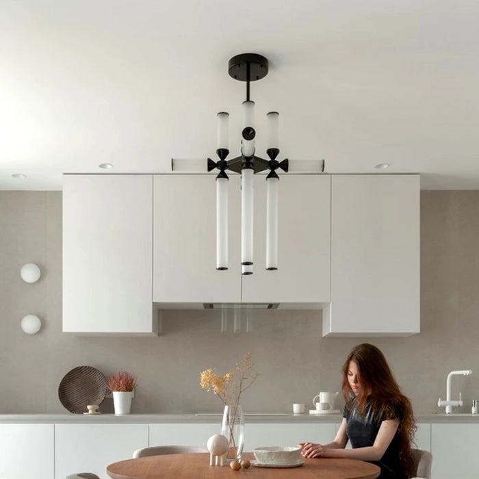 AiPaiTe Modern Living Room Pendant Light Study Bar Glass Tube Hotel Project Art Pendant Lighting.