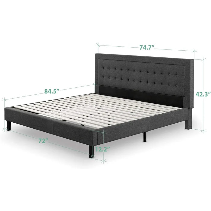 Dachelle Upholstered Platform Bed Frame Mattress Foundation