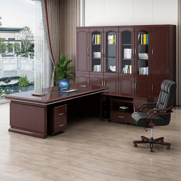 Storage Office Desk Executive Conference Corner Work Table Gaming Vanity Standing Reception Scrivania Con Cassetti Furniture