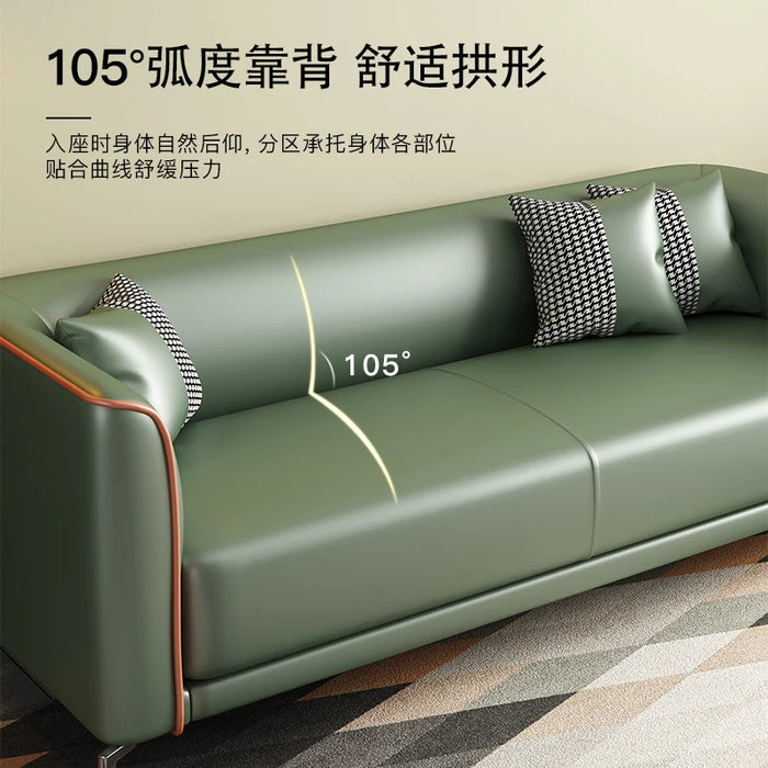 Nordic Style Stretch Sofa Leather Minimalist Adults Luxury Modern Couch Ergonomic Unusual Canape Salon Living Room Furniture