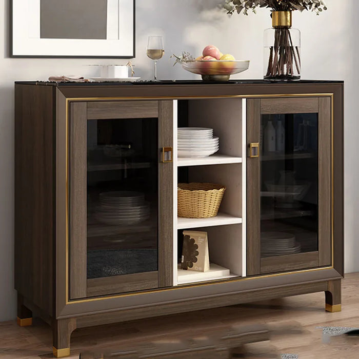 Nordic Display Sideboard Kitchen Glass Modern Chinese Rustic Console Accent Corner Sideboard Laden Vitrina Cocina Furniture HDH