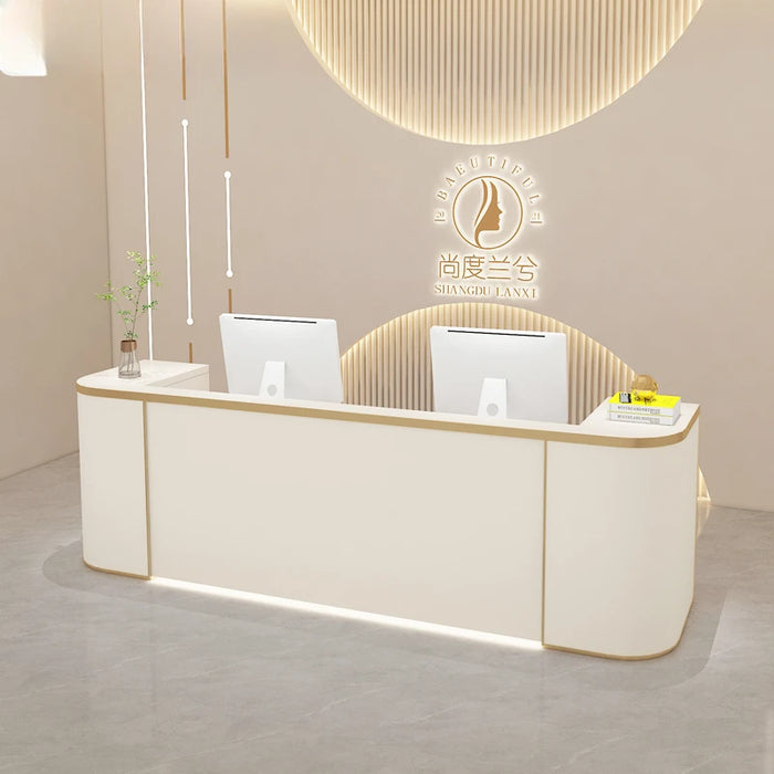 Lectern Front Reception Desks Luxury Shop Checkout Modern Information Counter Table Reception Desks White Mostrador Furniture