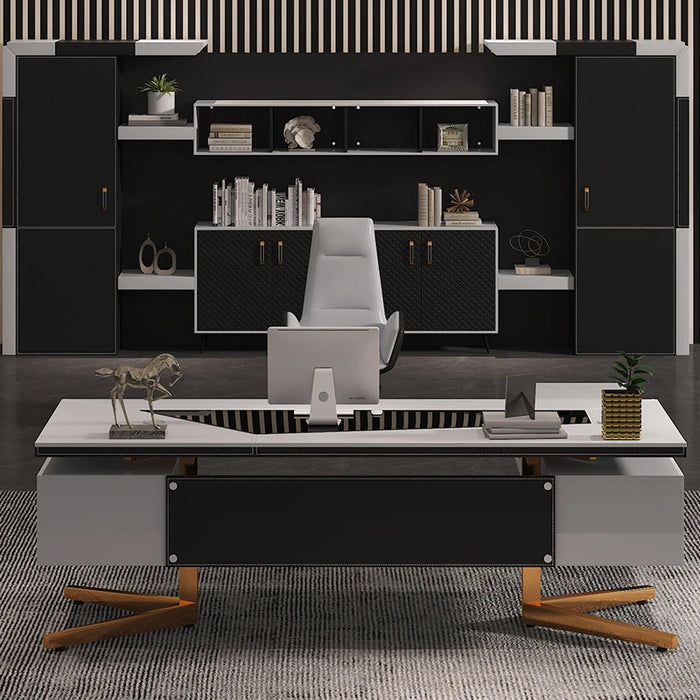 Desktop Luxury Office Desk Computer Corner Standing Reception Workstation Conference Executive Tavolo Da Lavoro Office Furniture