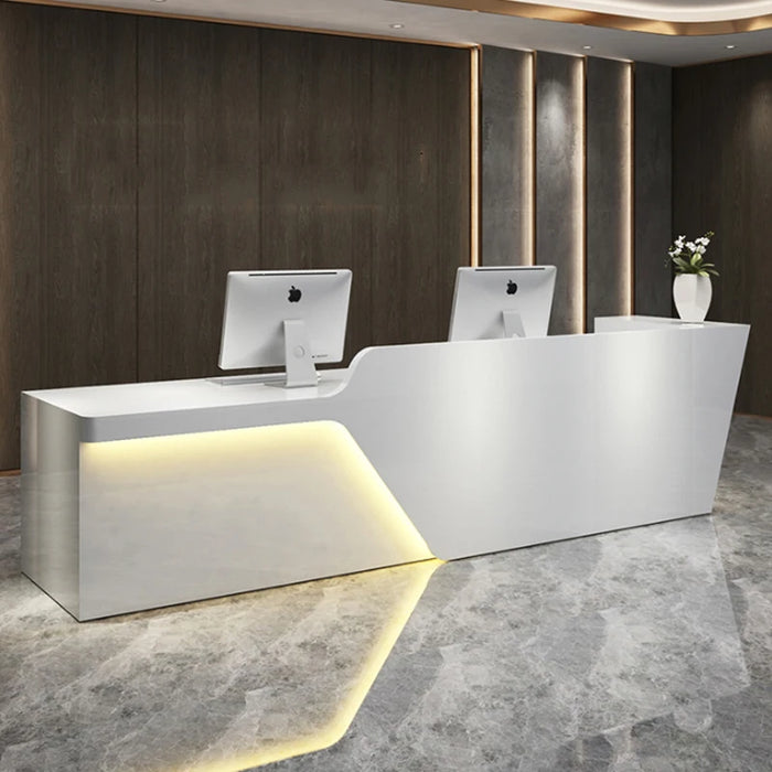 Standing Store Reception Desk Cashier Wood Basses Hotel Cash Reception Desks Modern Information Comptoir Caisse Bar Furniture