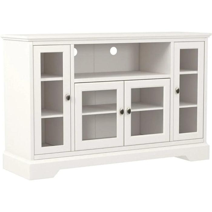 TV cabinet, traditional wooden universal TV stand, suitable for TV flat screen living room entertainment center up to 58 inches