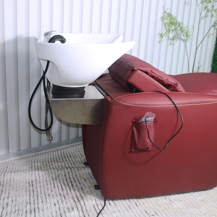 Hairdressing Hair Salon Mobile Wash Shampoo Chair with electric lifted  massage for beauty salon and hair salon