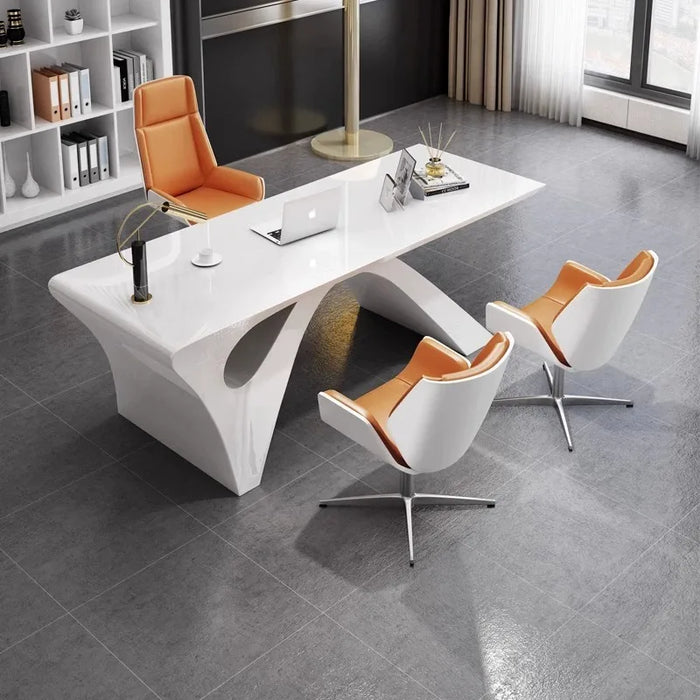 Computer Executive Standing Desk Desktops Home Office White Modern Work Desk Study Meeting Escritorios De Oficina Gaming Table