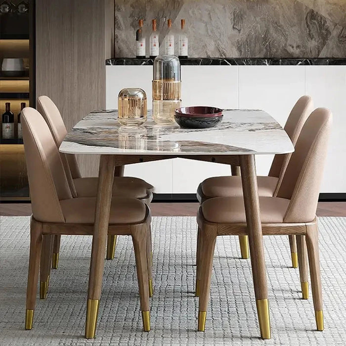 Unique Wedding Dinning Tables Sets Marble Combination Indoor Industrial Luxury Home Living Room Mesa De Comedor Office Furniture