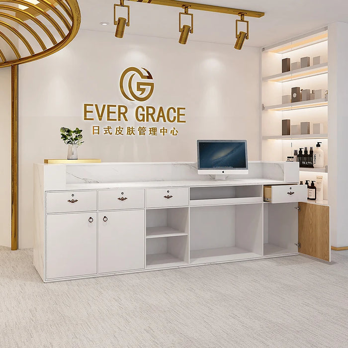 Office Stand Reception Desk Front Desk Podium Store Information Reception Desk Luxury Restaurant Empfangstheke Bar Furniture