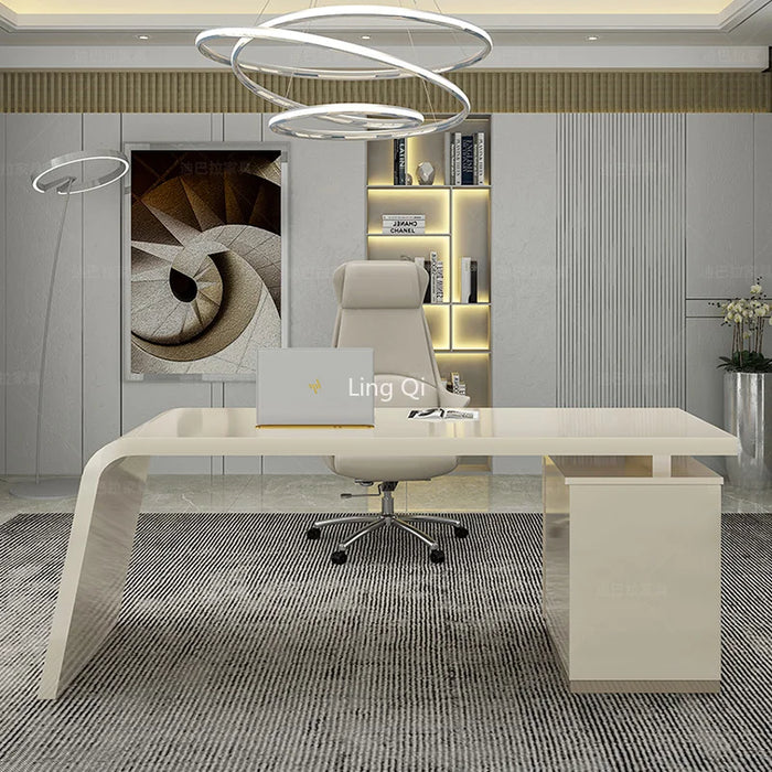 Free Shipping Luxury Office Desk Student Reception Designer Organizer Computer Desks Home Storage Bureau Meuble Modern Furniture