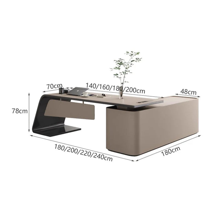 Executive Drawers Modern Desk Workbench Counter Standing Computer Office Desk Corner Writing Tavolo Da Lavoro Luxury Furniture