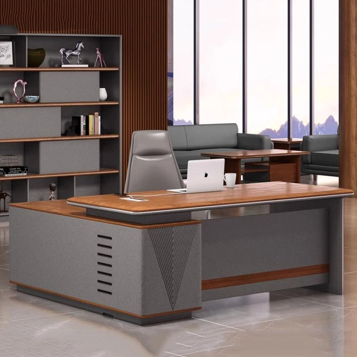 Corner Computer Desk Study Reception Writing Reception Office Desk Organizers Executive Mesa Para Compuatador Home Furniture