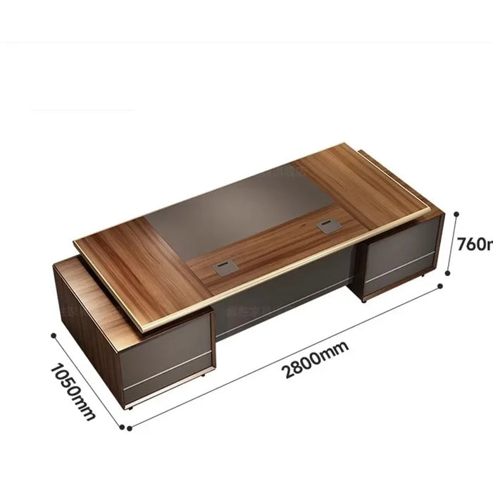 Vanity Computer Table Pc Desk Stand Up Wood Desk Floating Executive Office Table Drafting Mesa Escritorio Office Furniture
