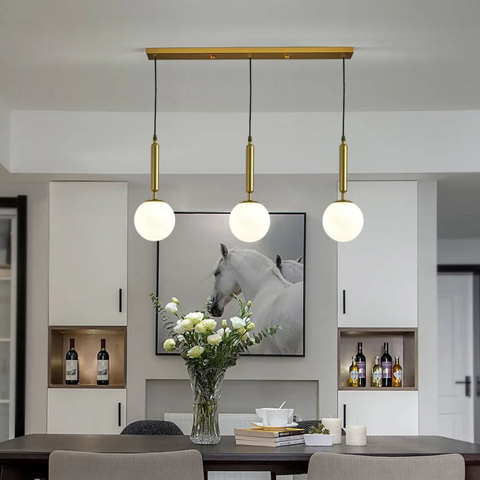 Nordic Modern Bedroom Bedside Creative Glass Restaurant Chandelier Bar Counter Clothing Store Milk Tea Shop Small Chandelier