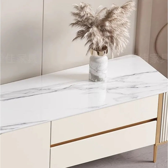 White Tv Stand Display Cabinet Unit Modern Consoles Table Television Monitor Coffee Muebles Para Casa Living Room Furniture
