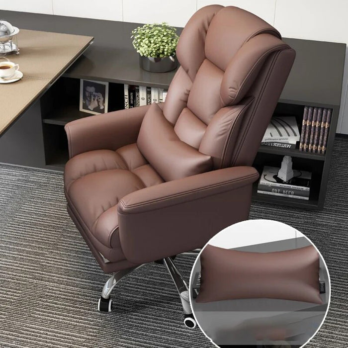 Computer Leather Seat Boss Business Office Chair Events Back Comfortable Sedentary Lazy Leisure Cadeiras Italian Furniture