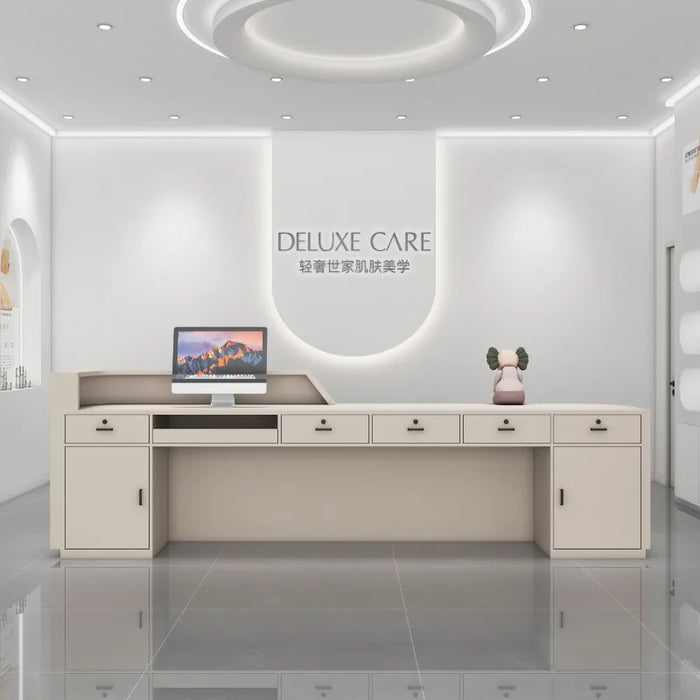 Beauty Store Reception Desks Luxury Mobile Cabinet Hotel Commercial Reception Desks Conference Recepcion Para Negocio Furniture
