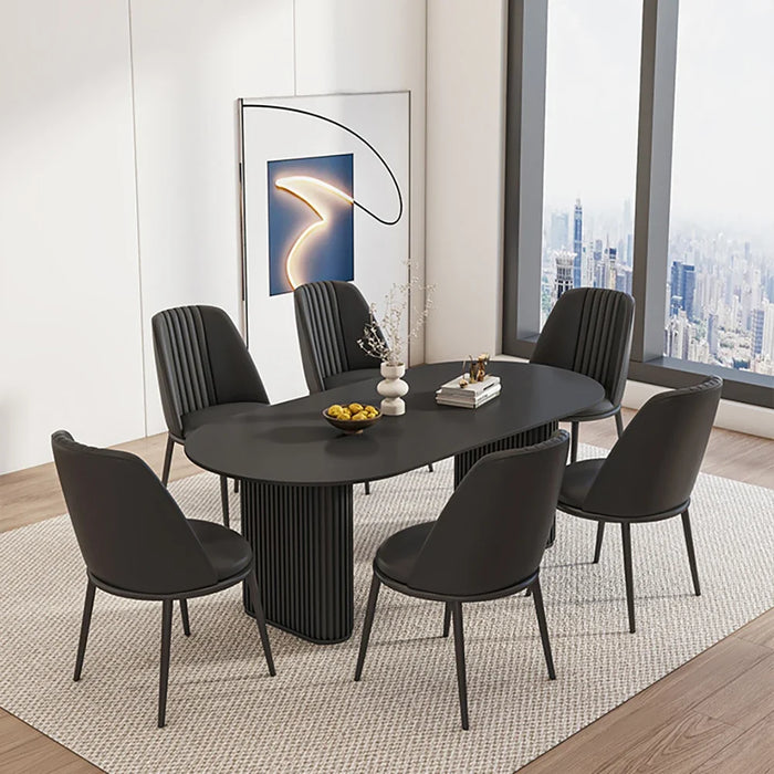 Black Organizer Dining Table Minimalist Design Hotel Lobby Dining Table Center Legs 75cm Muebles De Cocina Outdoor Furniture
