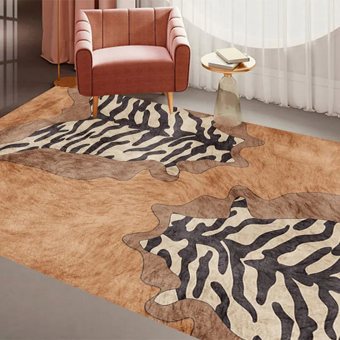 Beast Animal Skin Floor Rug Pink Light Luxury Carpets For Girl's Bedroom Modern Design Home Decor Living Room Area Carpet Mat
