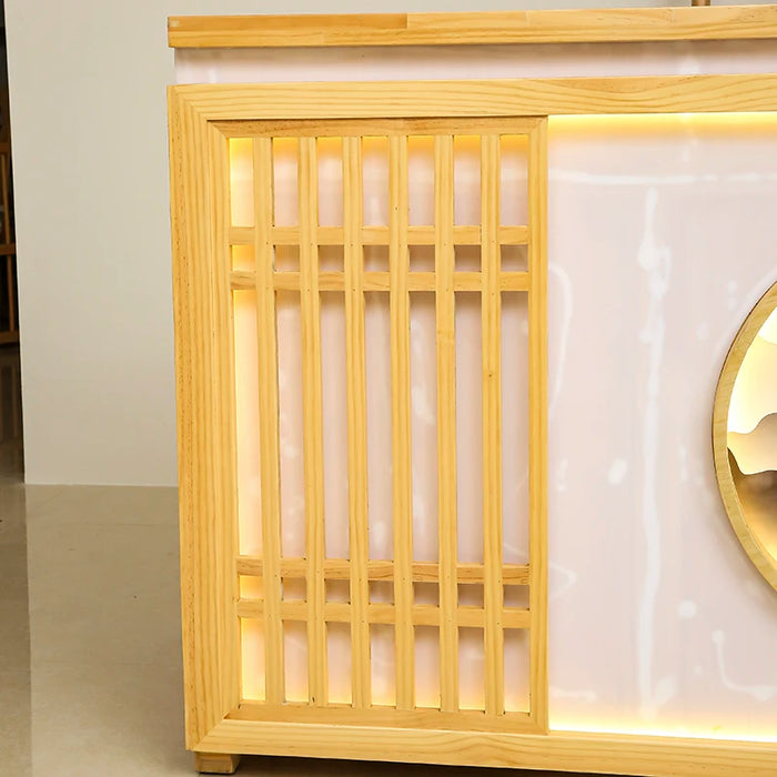 Unique Business Reception Desk Executive Office Aesthetic Writing Reception Counter Beauty Bureau Meuble Office Furniture LJ50RT