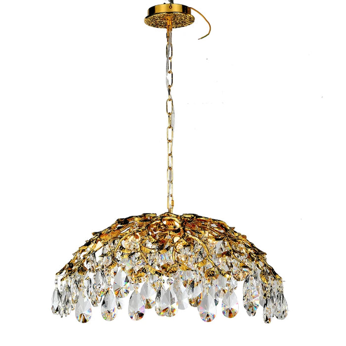 Creative Modern Branches Crystal Chandelier Restaurant Living Room Dining Table Gold Leaf Luxury Decoration Pendant Light