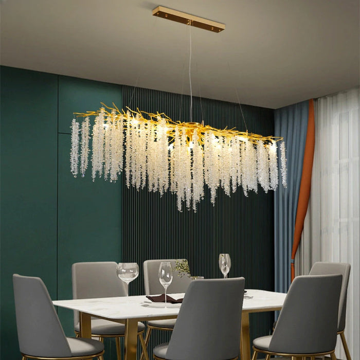 Italian High-end Crystal Chandelier Villa Living Room Bedroom Dining Room Model Room Exhibition Hall Branch Shaped Chandelier