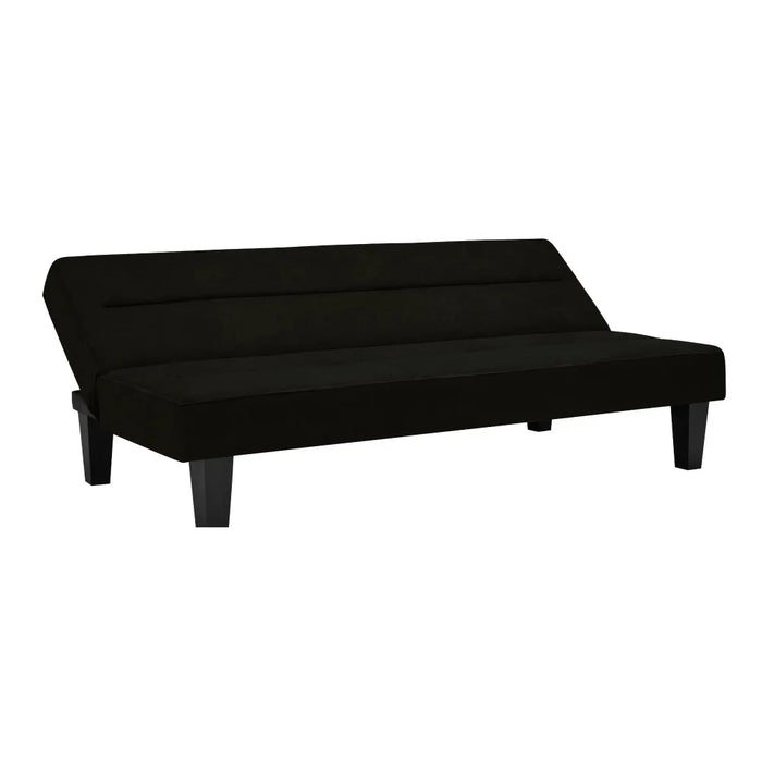 Kebo Futon with Microfiber Cover, Black
