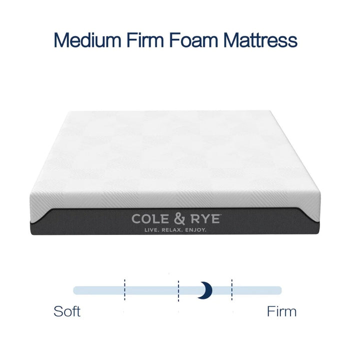 Cole & Rye Spirit 10" Medium Firm Hybrid of Gel Memory Foam and Spring Mattress