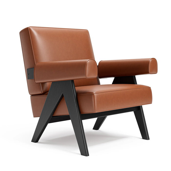 Nordic Office Chair Luxury Real Leather Armchair Lounge Chairs Ergonomic Salon Living Room Chairs Home Furniture