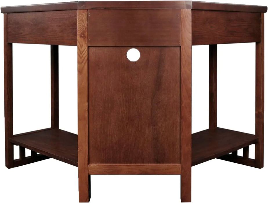SINCE 1910 Corner Computer and Writing Desk, Mission Oak Finish, FURNITURE