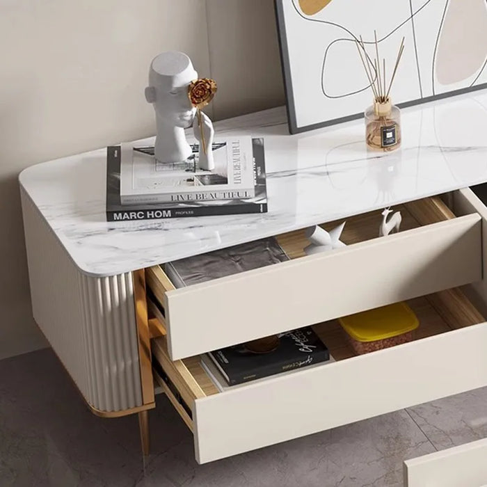 White Tv Stand Display Cabinet Unit Modern Consoles Table Television Monitor Coffee Muebles Para Casa Living Room Furniture