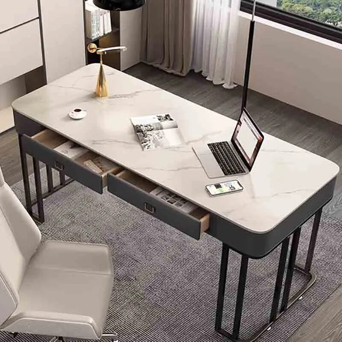 Executive Mobile Office Desk Luxury Writing Conference Reading Office Desk Living Room Drawers Scrivania Con Cassetti Furnitures