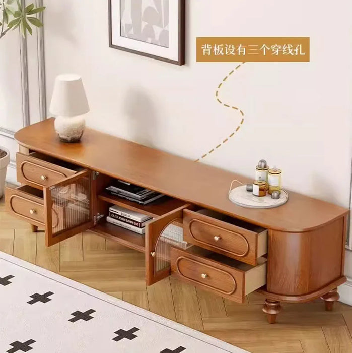 Nordic Tv Stand Wood Display Television Table Storage Center Retro Media Salon Console Suporte Para Tv Living Room Furniture
