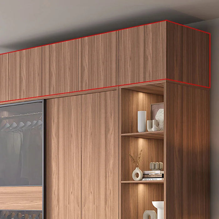 Sliding Doors Wardrobes Glass Transparent Assembled Best Price Cupboard Shelf Hanging Closet Separator Roupeiro Salon Furniture