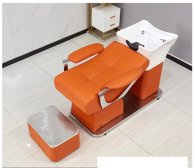 Hair salon barbershop special fashion big foot shampoo bed