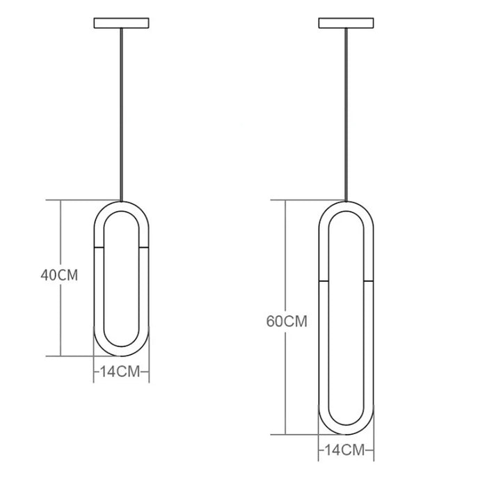 Nordic Simple Pendant Postmodern Villa Designer Bedroom Bedside Lamps Living Room Dining Room Study Hotel Bar U-tube Chandelier