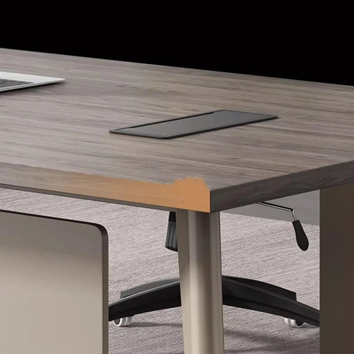 Wooden Meeting Office Desk Lap Storage Luxury Modern Work Conference Table Office Desk Mainstays Meuble Bureau Luxury Furniture