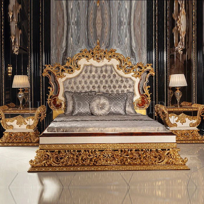 Master Aesthetic Bed Frames Queen Vip Unique Europian Platform King Size Bed Modern Luxury Camas De Dormitorio Home Furniture